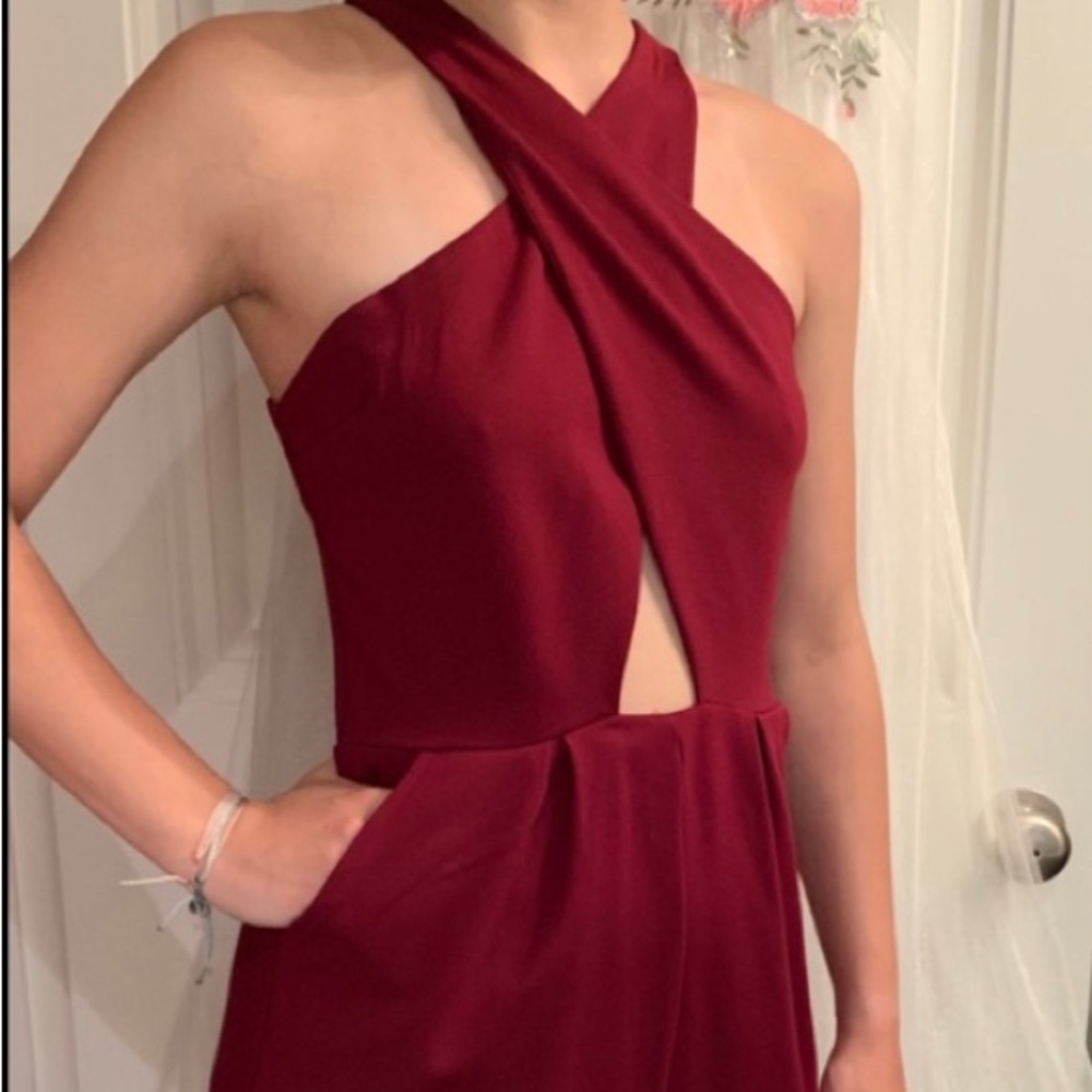 Gianni Bini GB Maroon Romper